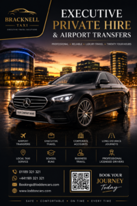 Executive Heathrow Airport transfer from Bracknell by Loddon Cars.