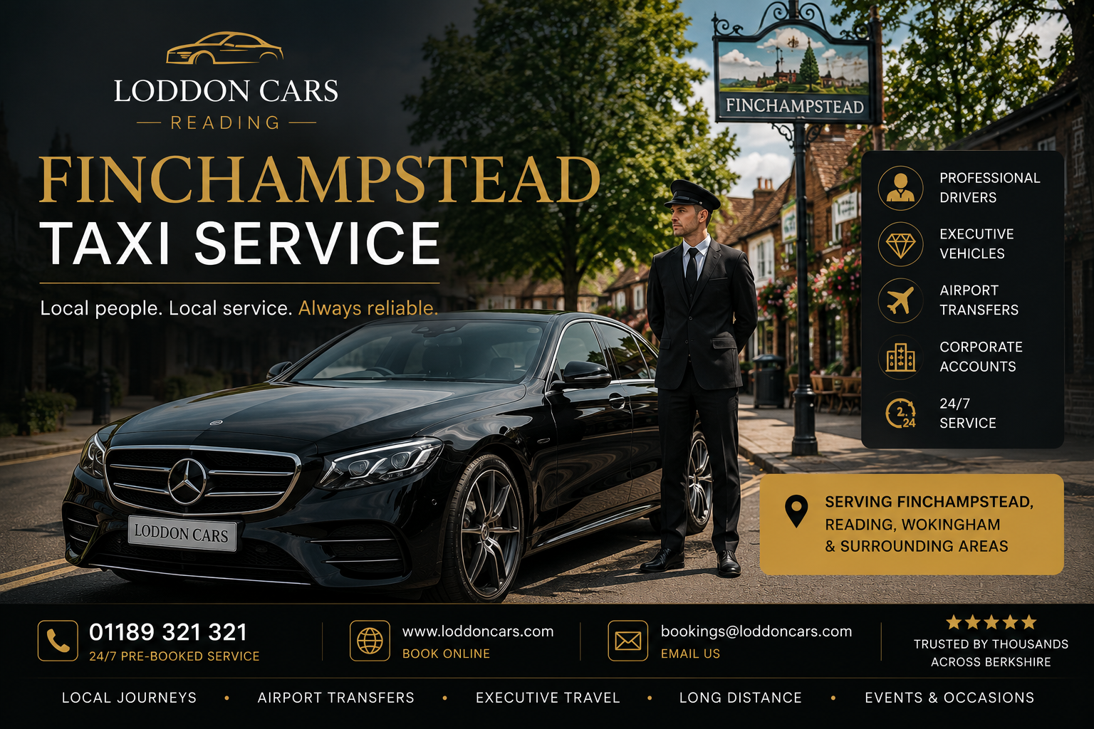 Finchampstead Taxi by Loddon Cars providing reliable transports
